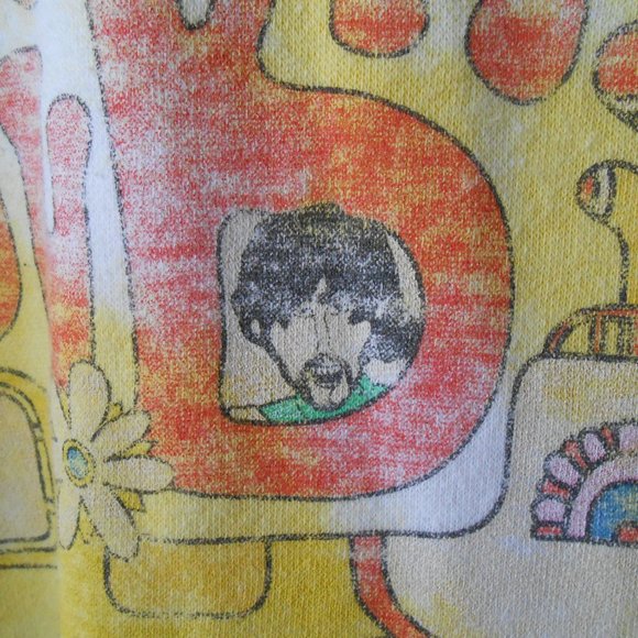 The Beatles Tie Dye Yellow Submarine Sweatshirt - Picture 9 of 10